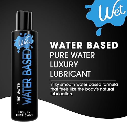 Miniatura 2 de Wet Silver Lubricante a base de agua  Fórmula original premium de larga duración  Vegano, pH equilibrado, hipoalergénico, libre de parabenos, sin