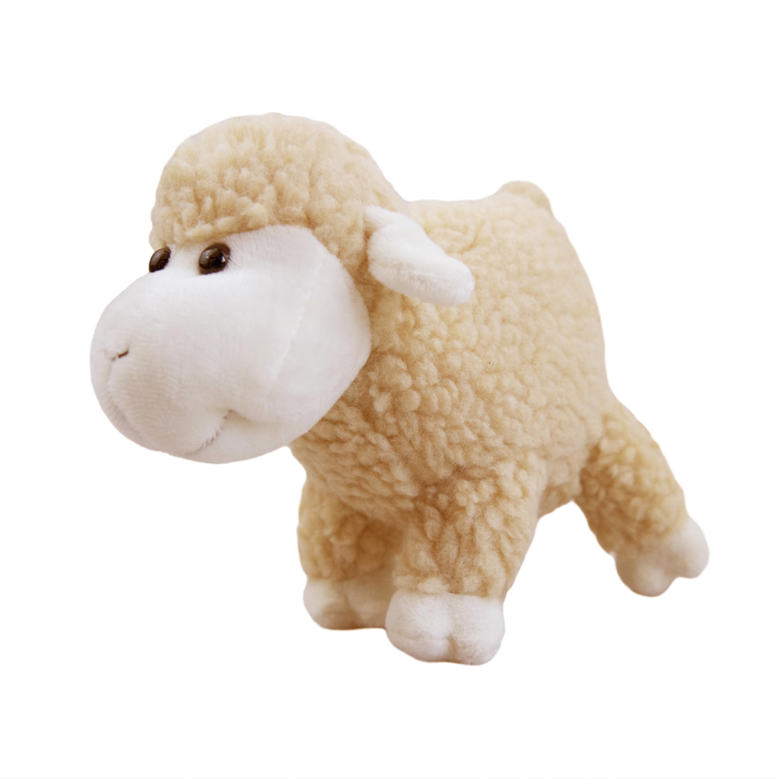 lilizzhoumax Simulation Lamb Plush Toy 18cm/7”, Stand Realistic Stuffed Animal Wild Cute Sheep Plush Toy - Image 3
