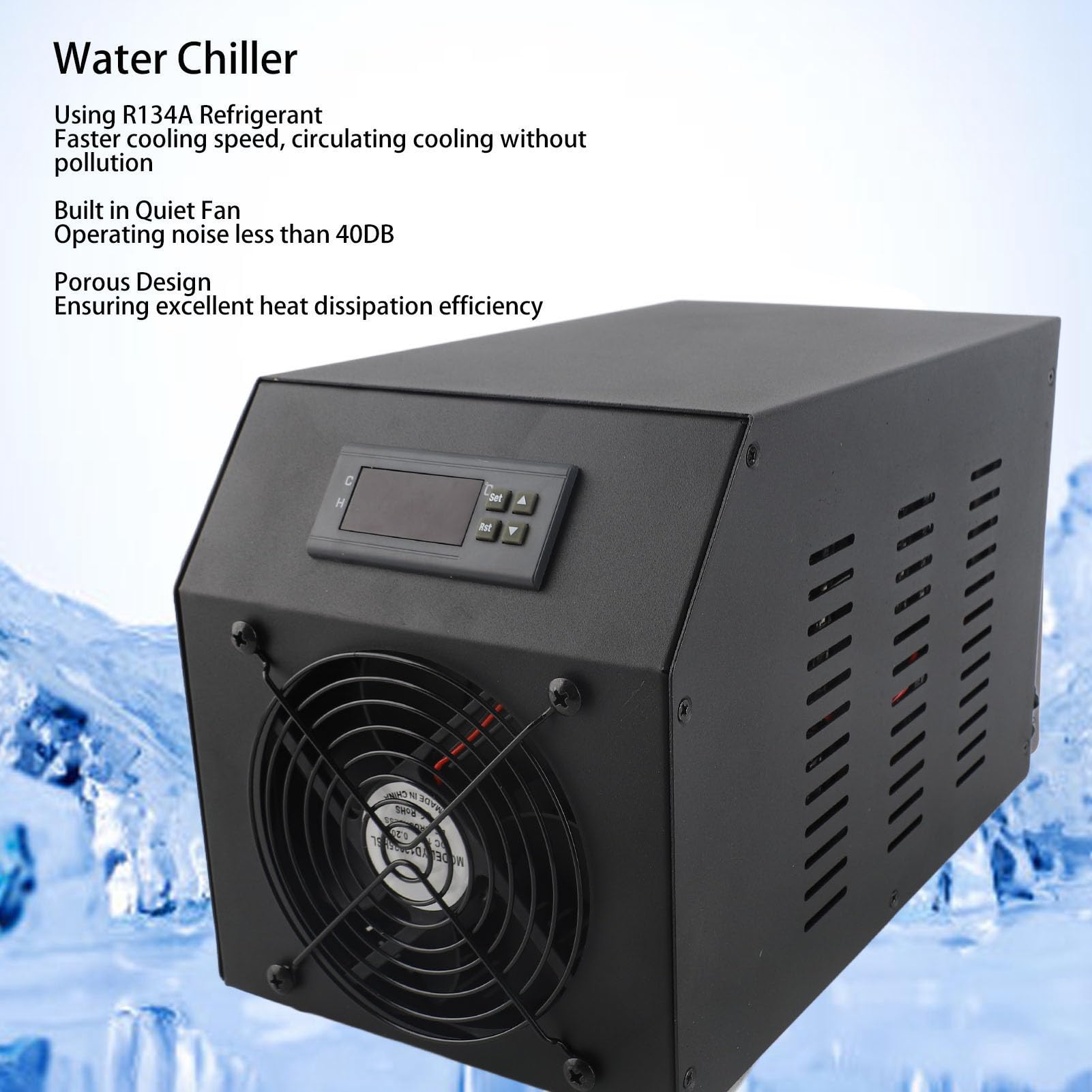 SISTEMAs de Refrigeración y Calefacción de Acuario 2 en 1, SISTEMAs de Refrigeración de Tanque de Peces de 16 Galones, 60 L, 1/4hp, para SISTEMAs Hidropónico de Refrigeración y