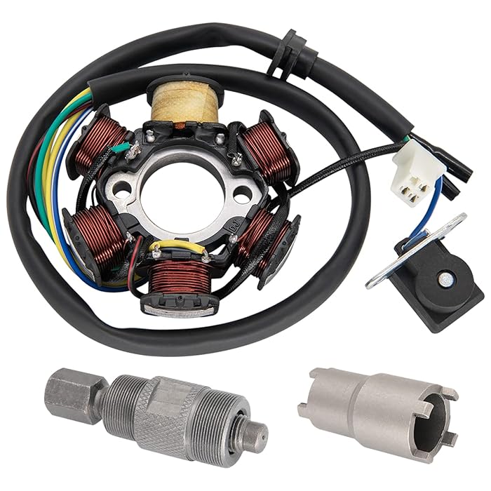 Buy Ignition Stator 5 wire AC 6 Pole Coil for GY6 125cc 150cc Scooter ATV Go Kart TAOTAO