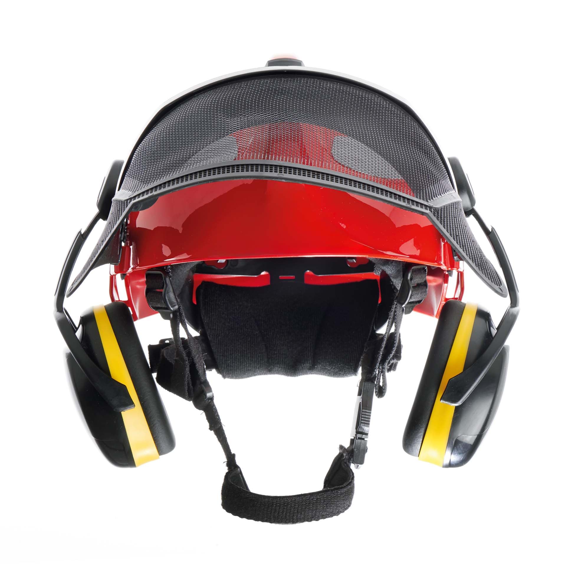 Dräger HPS 3500 Premium Casco Profesional de Seguridad con Malla metálica y Orejeras |Protección para Trabajo Forestal con motosierras, desbrozadoras | Incluye orejeras protectoras