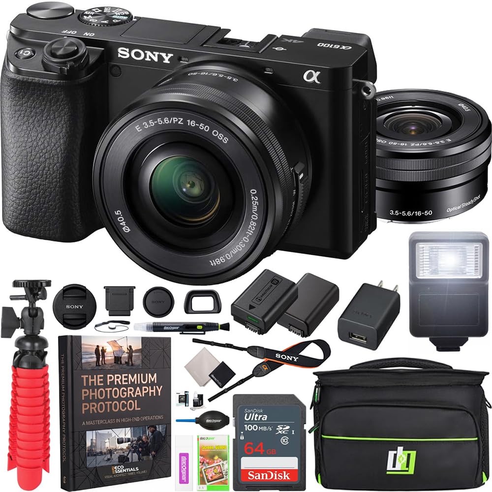 SONY α6100ミラーレス一眼　カメラケース付 Amazon | ソニー a6100 ミラーレスカメラ 4K APS-C 16-50mm F3.5-5.6