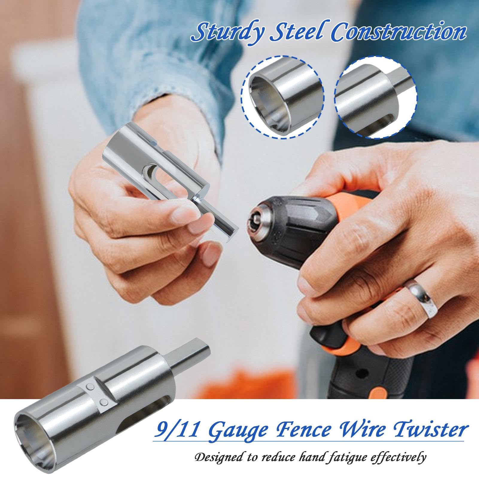 Herramienta Manual Para Atar Alambres Con,Herramienta De Reparación Para Vallas Y Cierres De Cadena | Diseño Triangular Con Mango Manual Para Instalación Reparación Y