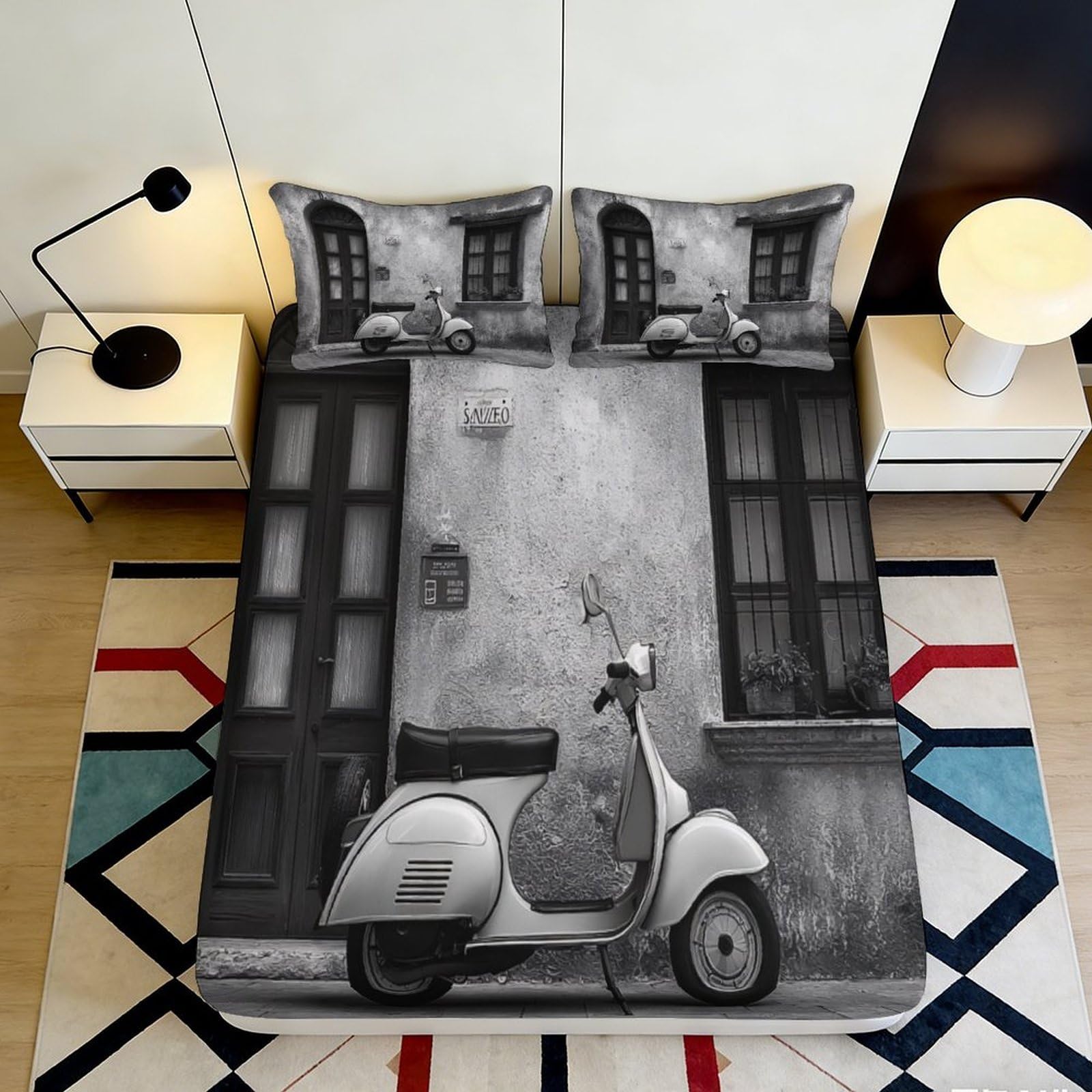 3D Printed Farm Theme Fitted Sheet Microfiber Deep Pocket Non-Slip Country Animals Mattress Fitted Cover Washable for Bedroom 180x200x25cm