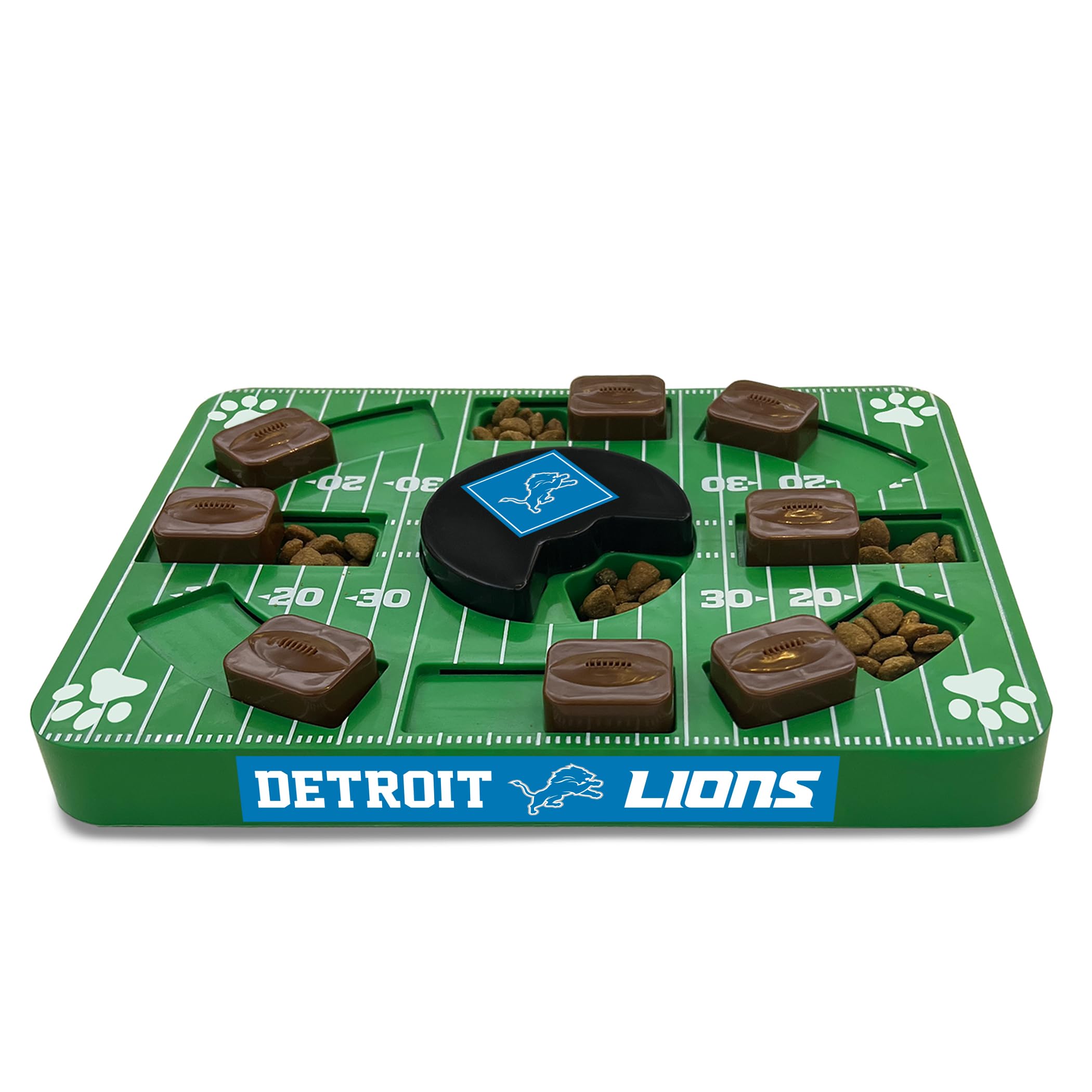 Pets First NFL Detroit Lions Puzzle Toy for Dogs, Slow Feeder Board for Pets, Interactive Doggie Treat Toy