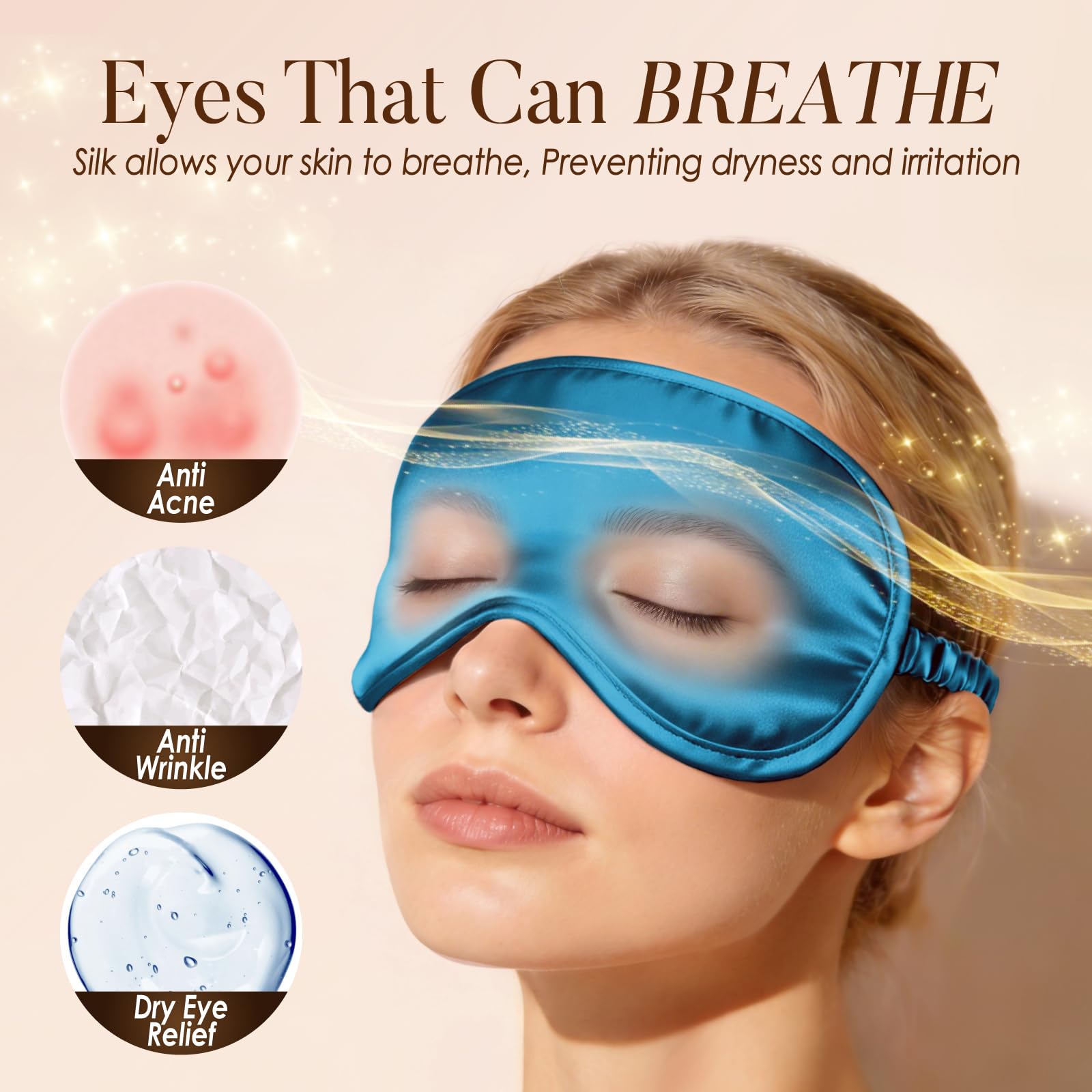 Amazon.com: LULUSILK Mulberry Silk Sleep Eye Mask for Sleeping