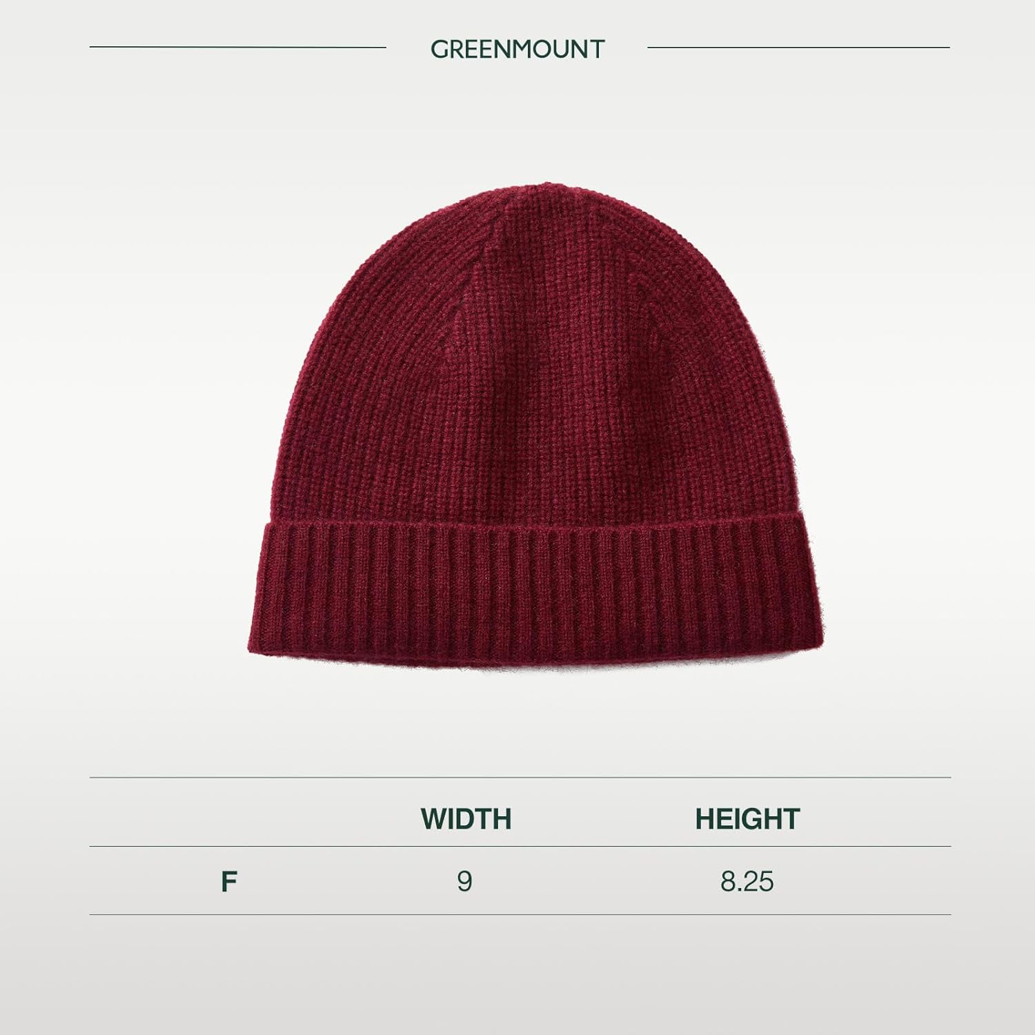 GreenMount Men's Cashmere Thick Beanie Hat Ribbed Knit Soft Warm Winter Hat for Men - Image 6