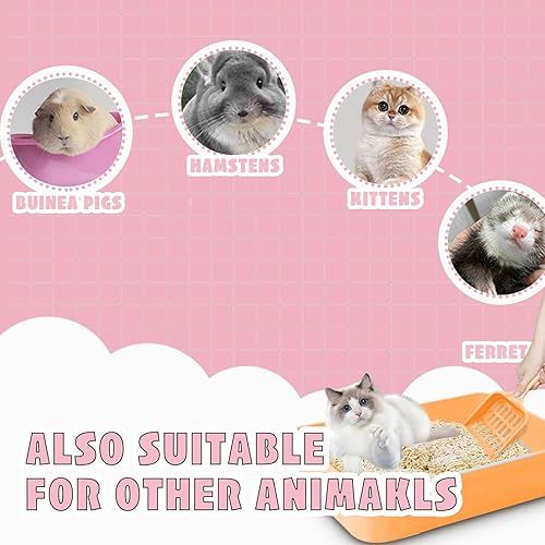 Miniatura 6 de Caja de arena plegable pequeña para gatos, bandeja de arena pequeña de 14.6 pulgadas, caja de arena portátil abierta para gatitos pequeños para