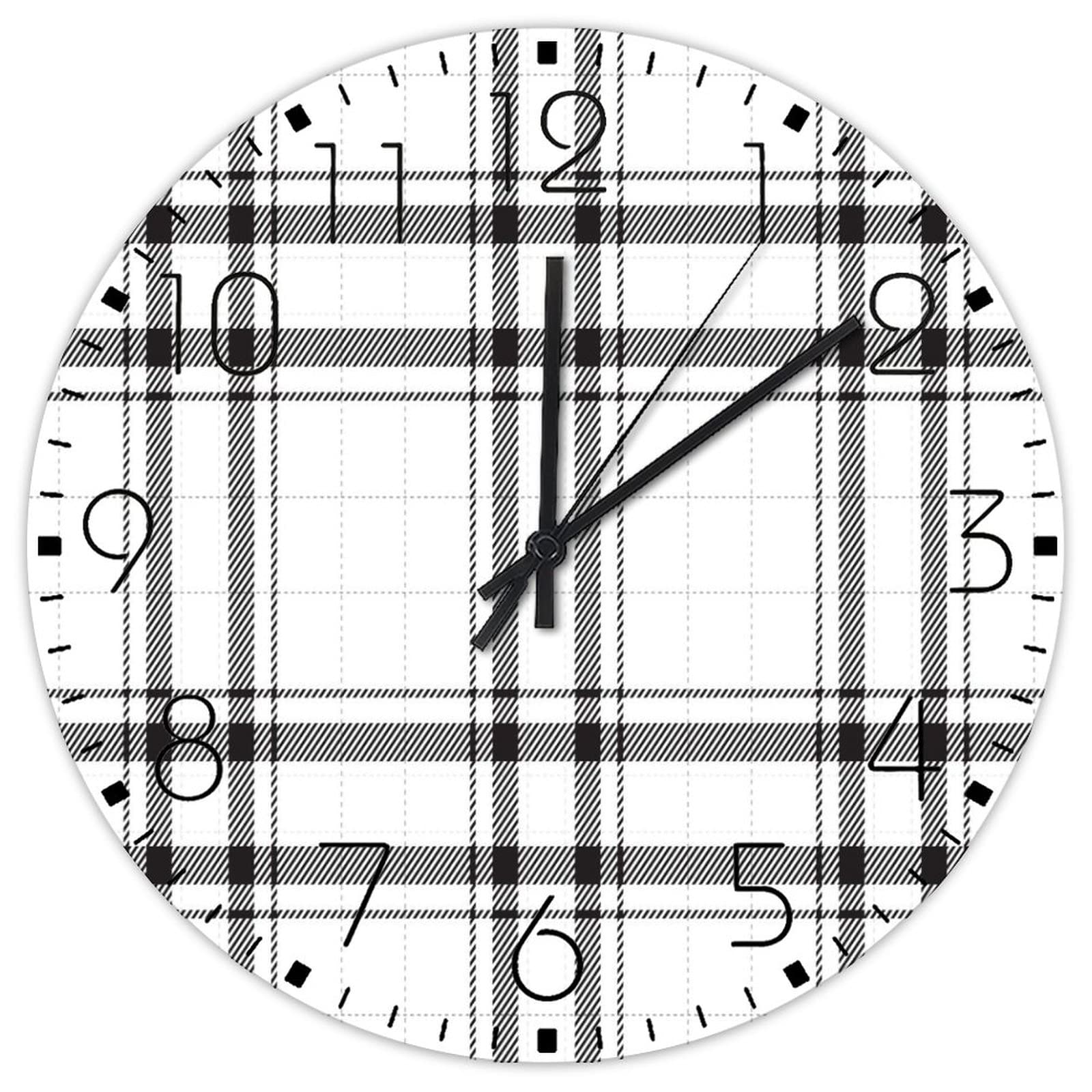 Horloge murale vintage en bois pour salle de yoga et intérieurs zen