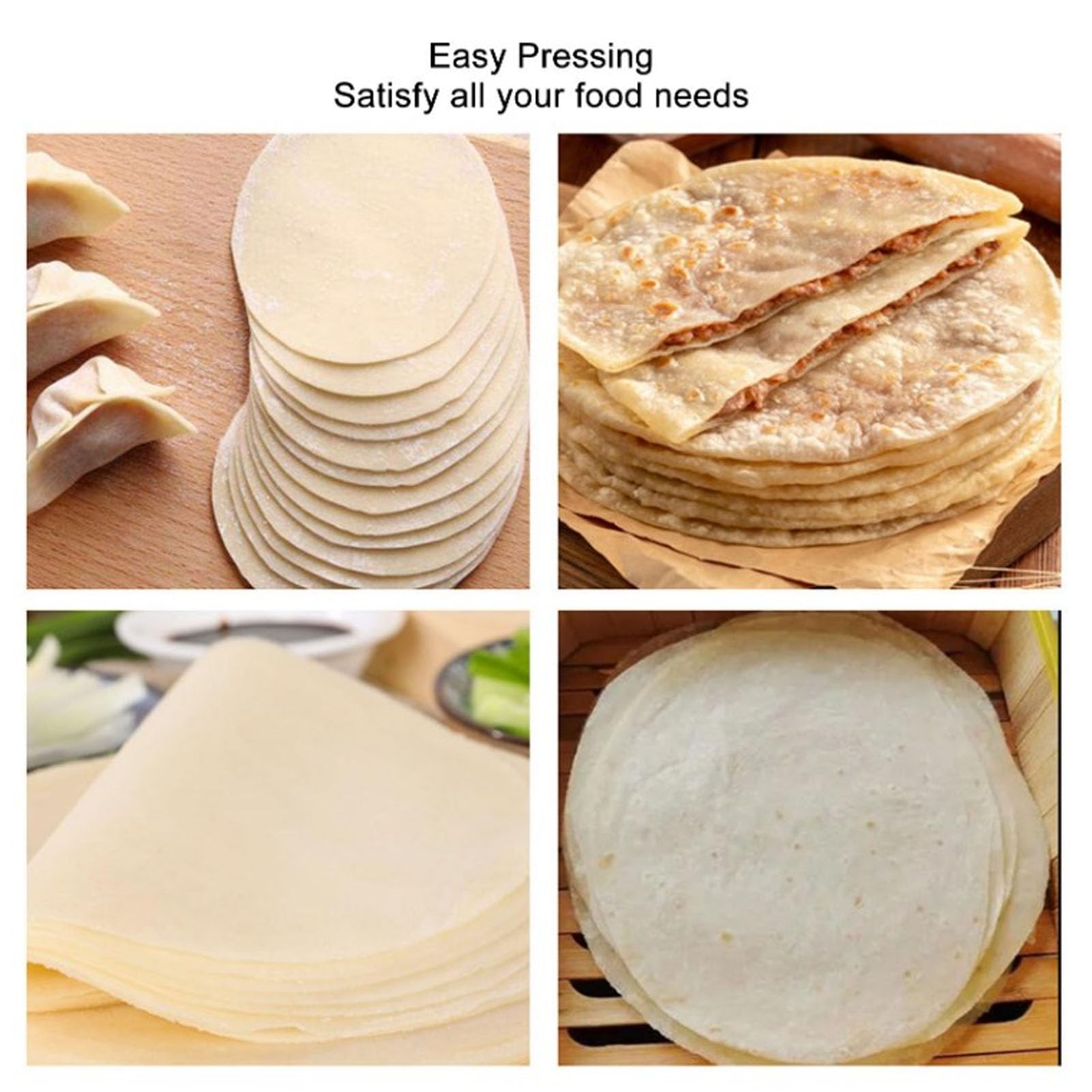 JTLB Tortilla Press Multifunctional Aluminium Alloy Manual Tortilla Maker Press for Making Dumplings Tortillas Quesadilla