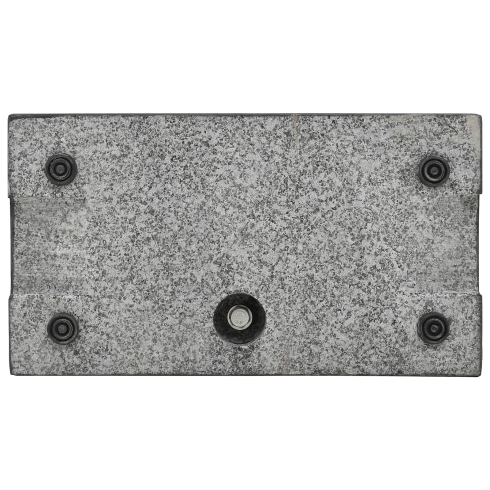 Socle de Parasol rectangulaire 25 kg Noir,Pied De Parasol,Pied De Parasol Lourd,Pied De Parasol sur roulettes