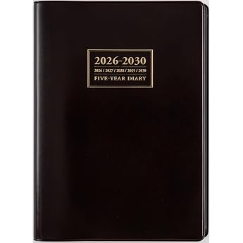 Takahashi Notebook 2026 A5 5 Year Desktop Log Book, Brown No. 61 Starts in January 2026