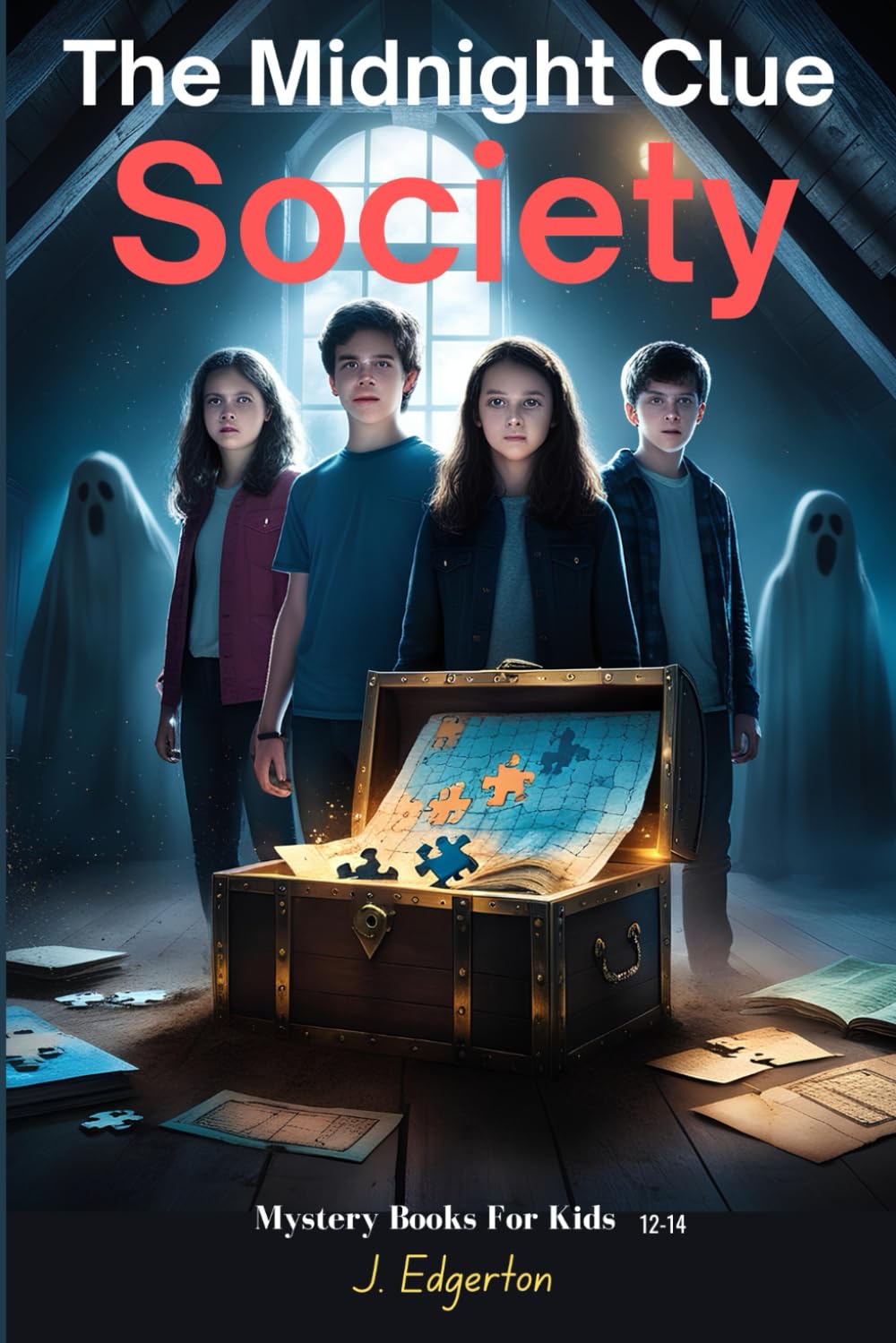 The Midnight Clue Society, Mystery Books For Kids12-14: An Unstoppable Mystery Adventure of Friendship, Courage, and Hidden Legends