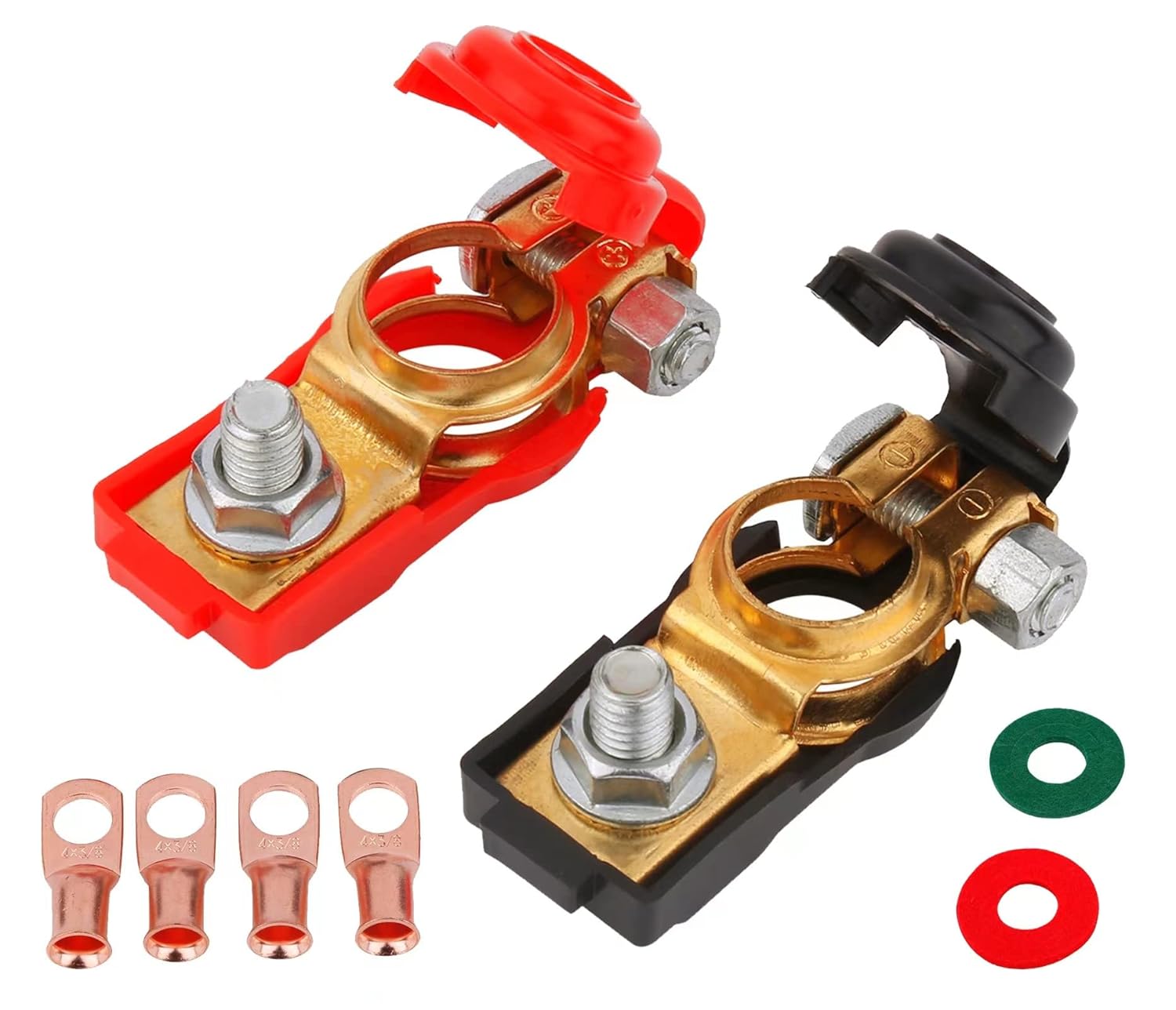 Battery Terminals (1pair), Car Battery Cable Terminal Clamps Connectors