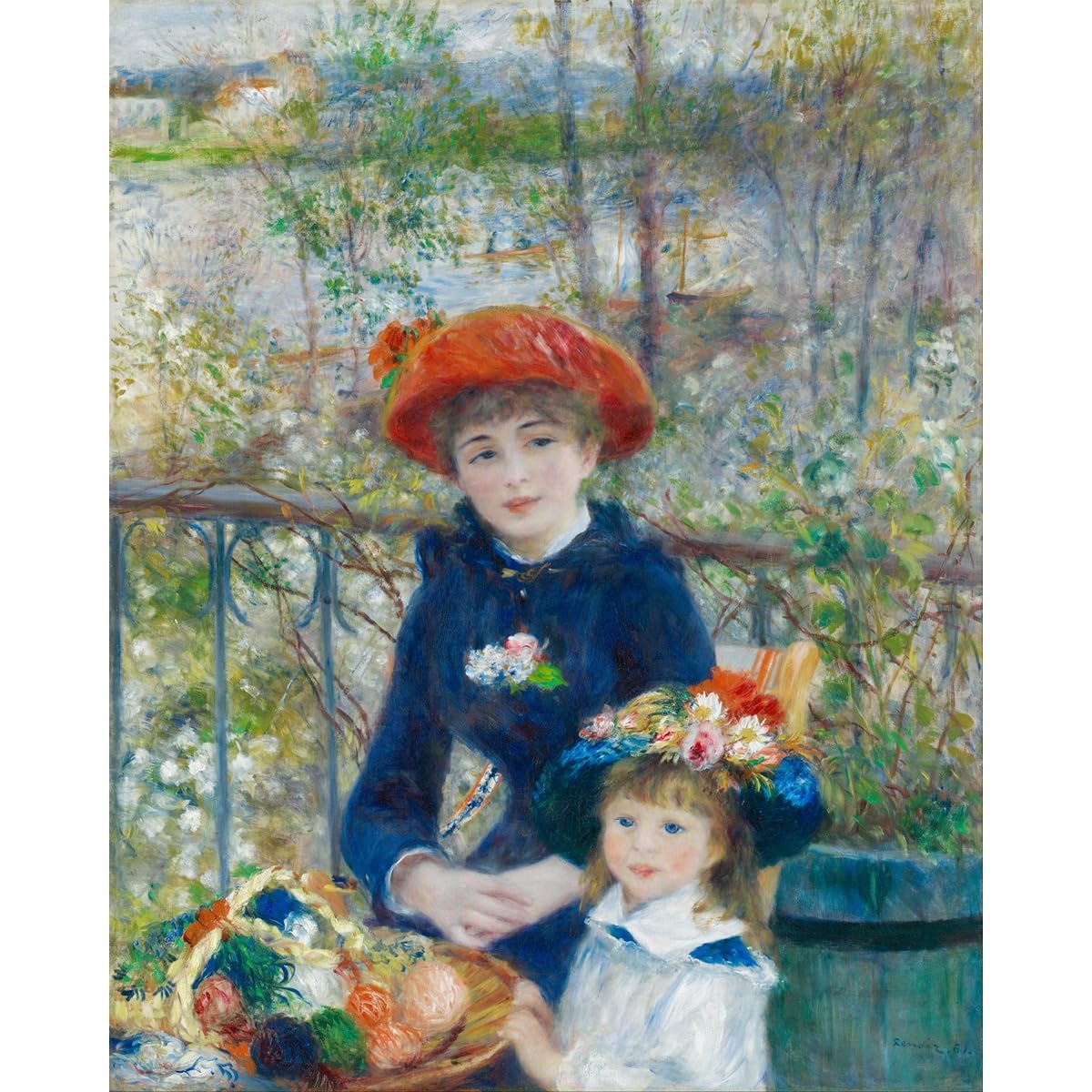 Impression Deux Sœurs de Renoir sur toile musée 76x101 cm