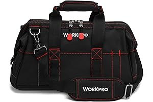 WORKPRO 16-inch Close Top Wide Mouth Vehicle Tool Bag