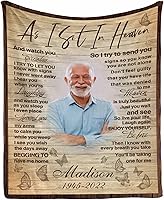 Vista 68 de Custom Memorial Blankets with Photo to Your Loved One's Memory, Memory Lane in Loving Memory Photo Blanket to Remind You of Your Beloved Ones 40x50