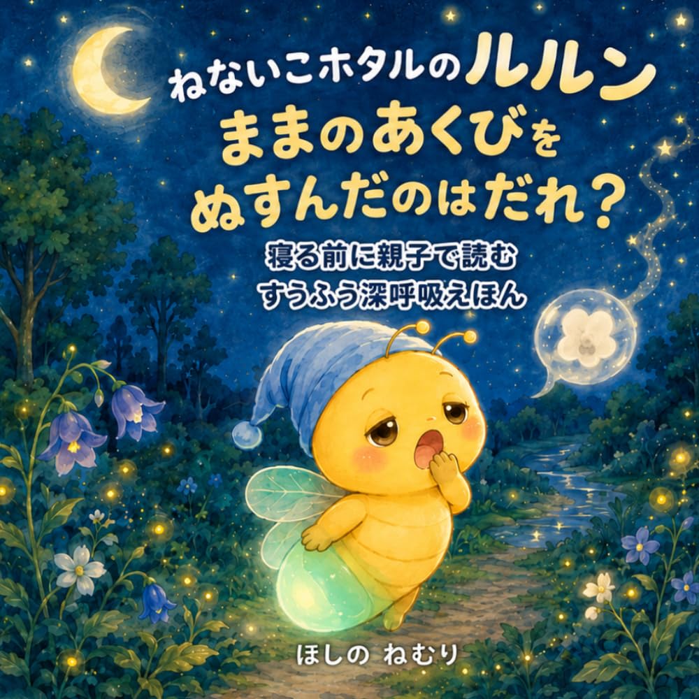 ねないこホタルのルルン ままのあくびをぬすんだのはだれ？: 寝る前に親子で読む すうふう深呼吸えほん