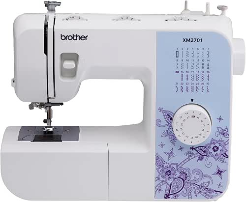Brother Sewing Machine, XM2701, Lightweight Machine with 27 Stitches, 6