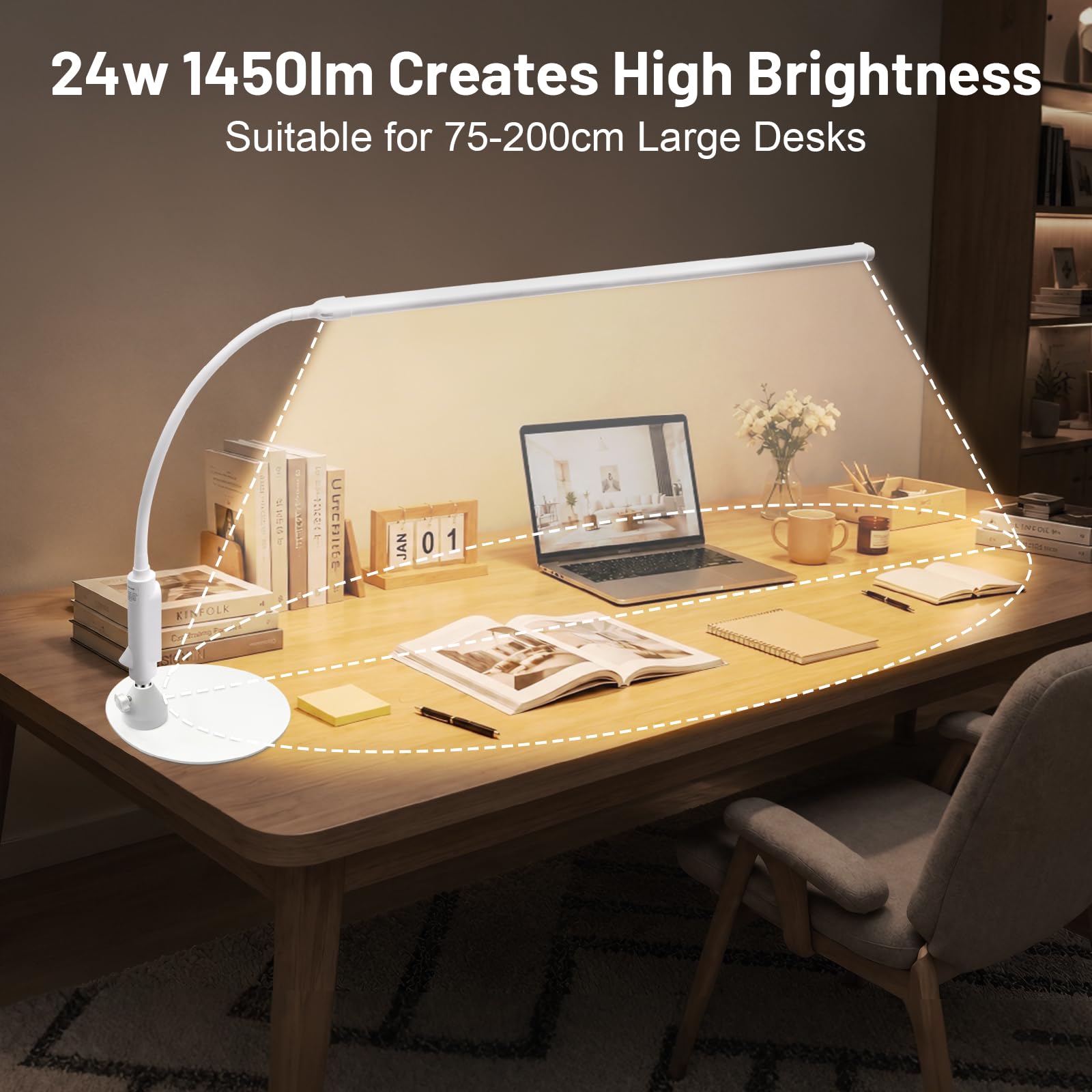 Diesisa Lampada da scrivania a LED, 60 cm, per protesista chiodo