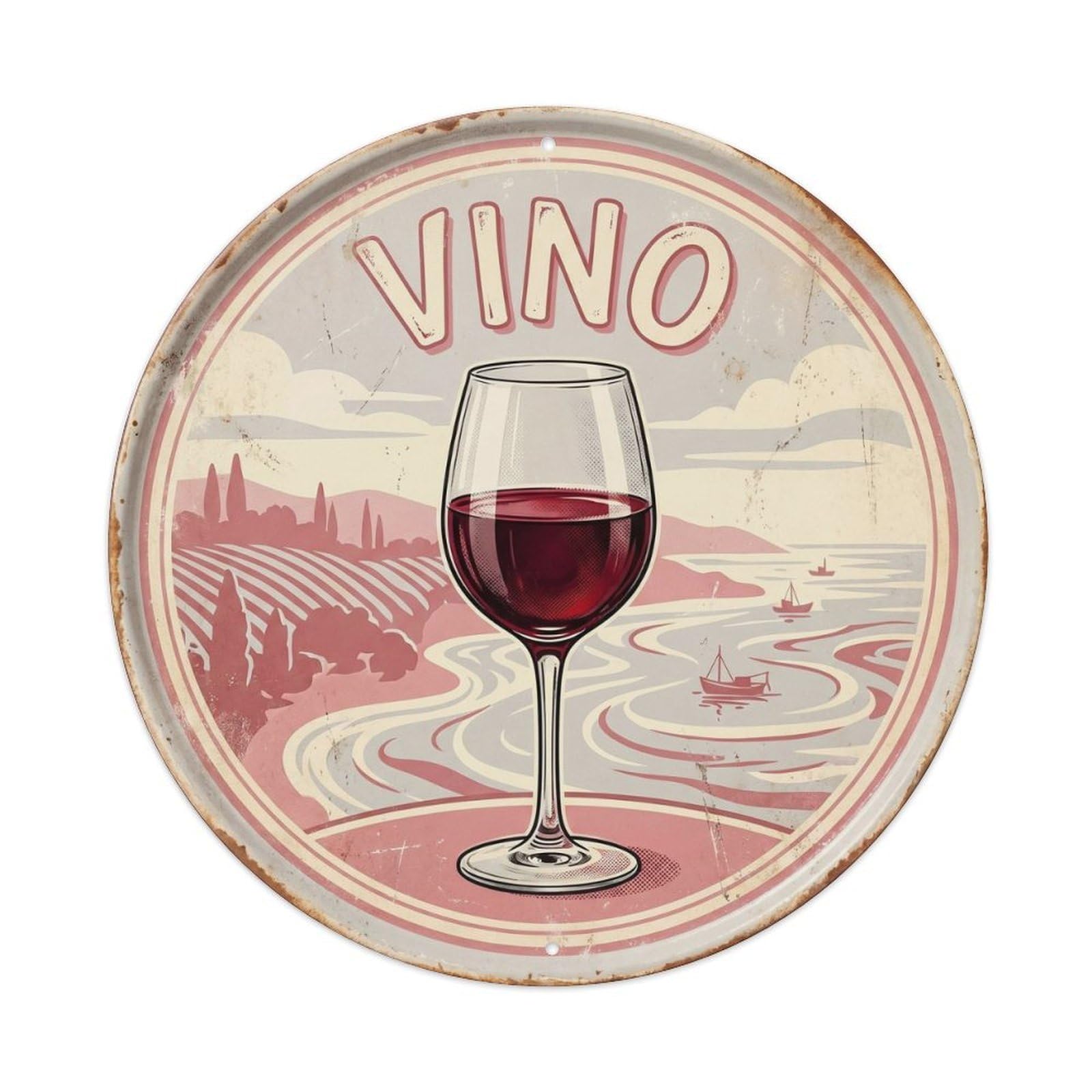 Sommelier Wine Cellar Cuisine Culture Roadside Cafe Metal Tin Sign