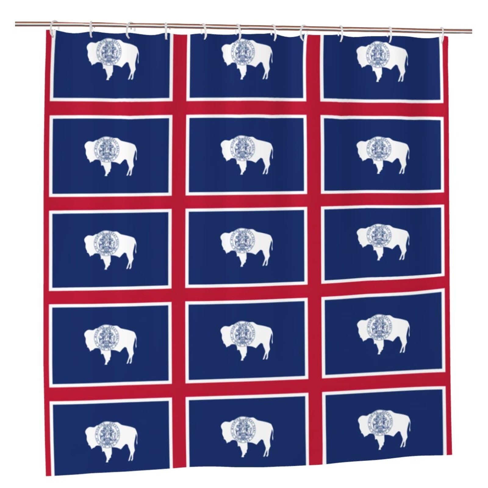 Rideau de douche Wyoming en polyester pour transformer le style de votre bain