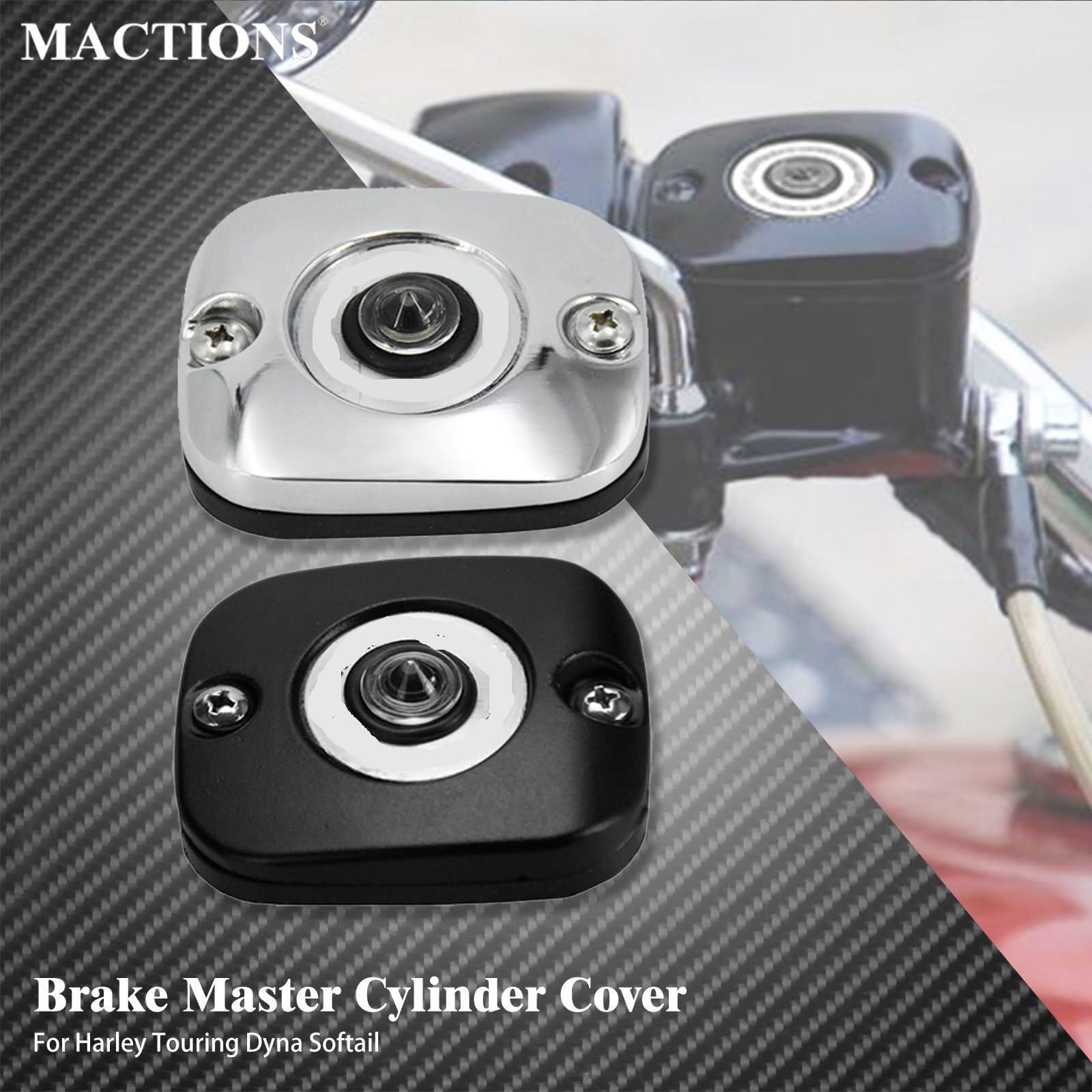 Spojler Boczny Motocykla Pasuje do Harley Touring Road King przemieszczanie się po ulicy FLHR FLHT Dyna Fat Bob FXDF Softail FLSTF pokrywa cylindra głównego(Cylinder Cover B)