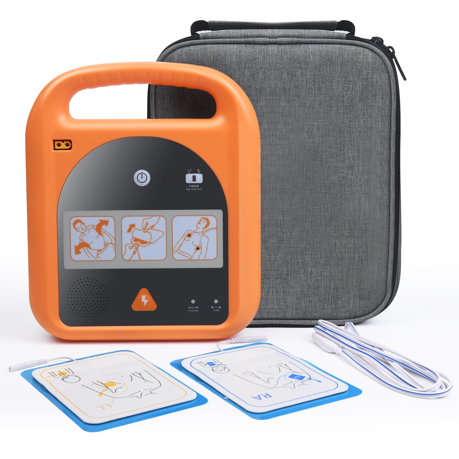 Appareil d'entraînement portable avec guidage vocal et coussinets réutilisables d'urgence