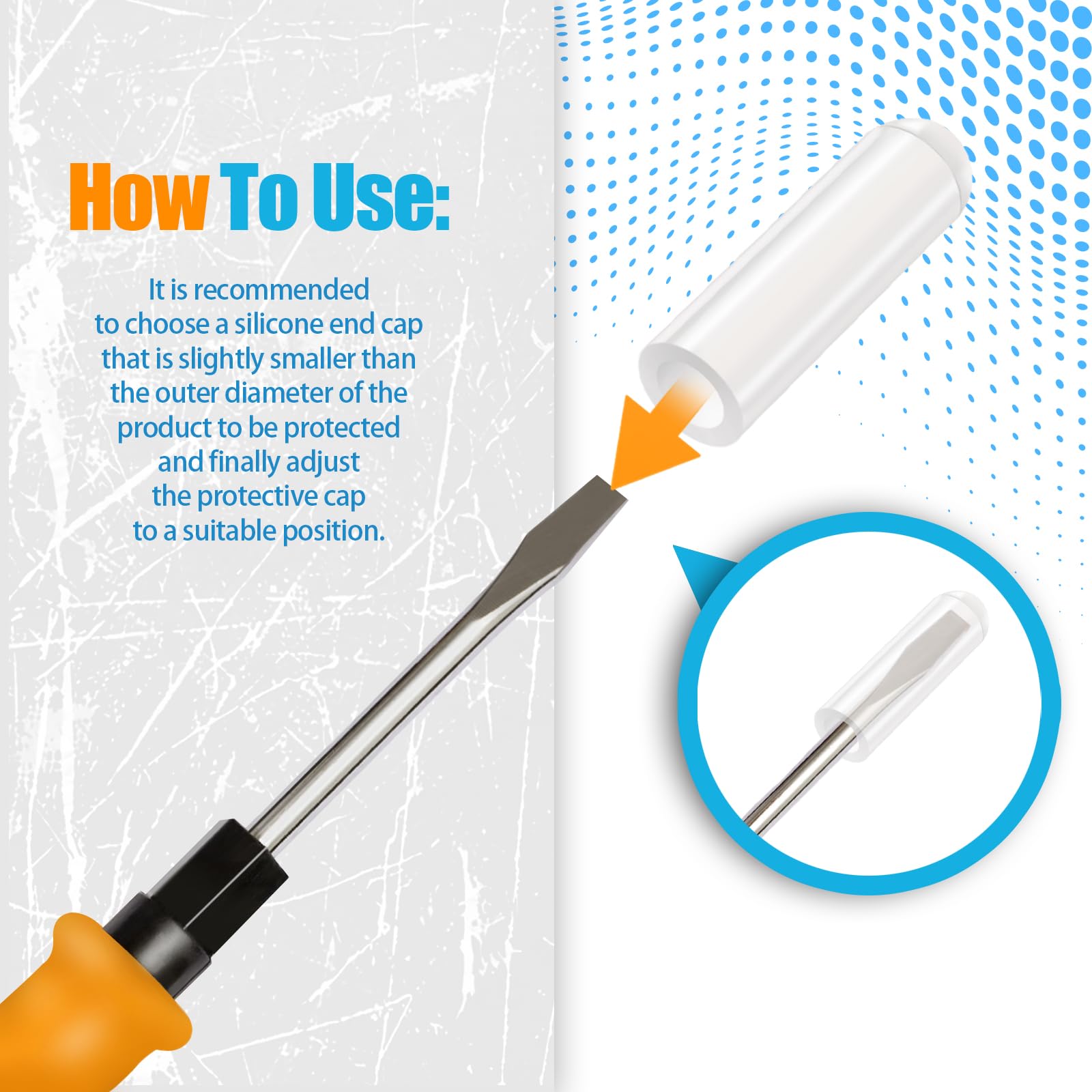 CQRobot 50Pcs 7/25 Inch Flexible Silicone End Caps Round - View #11