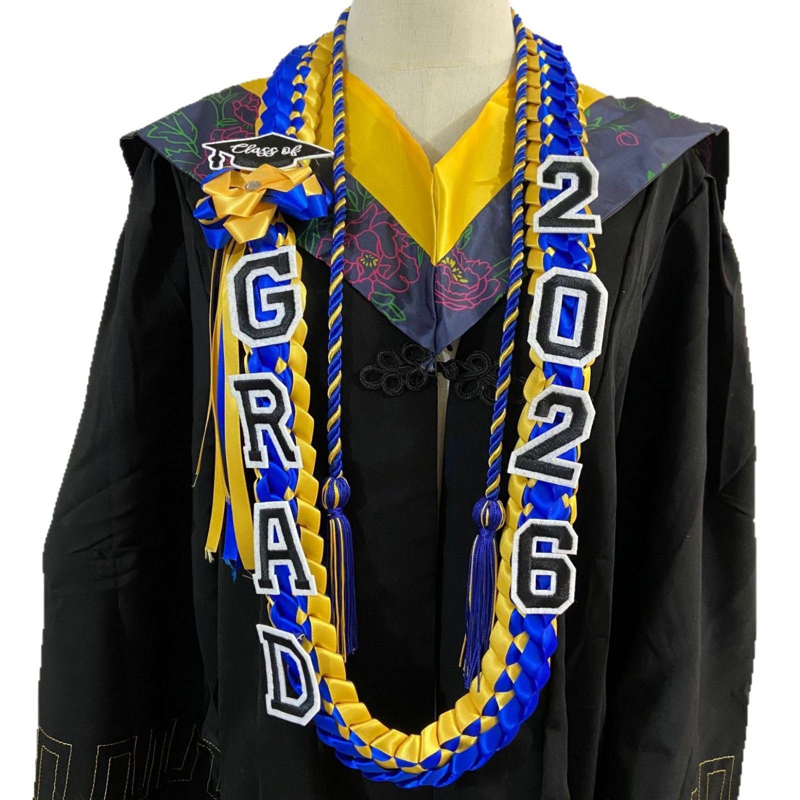 Tsophreniq Tassels Cord for 2026 Graduates Lei Streamers Academic Accessory Adjustable Bachelor Graduation Sash