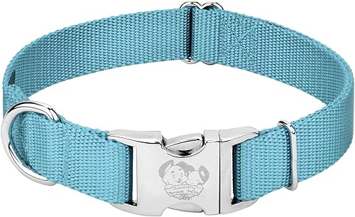 Miniatura 5 de Country Brook Petz  Collar de nailon premium para perro con hebilla de metal  Vibrante selección de 25 colores, Azul Océano
