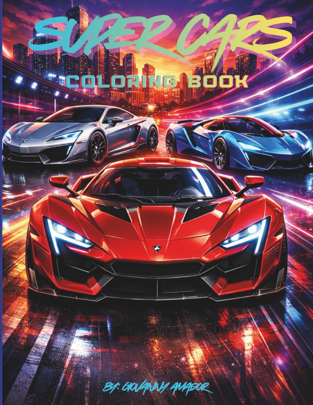 SUPER CARS coloring book