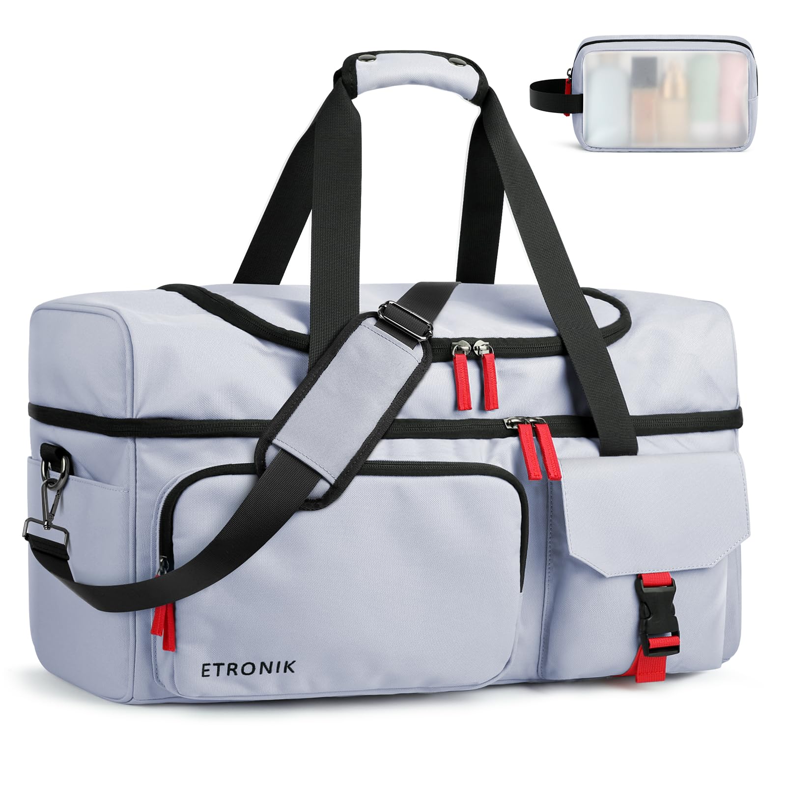Amazon.com | ETRONIK Travel Bag for Men Women, Duffle Bag Overnight Bag ...