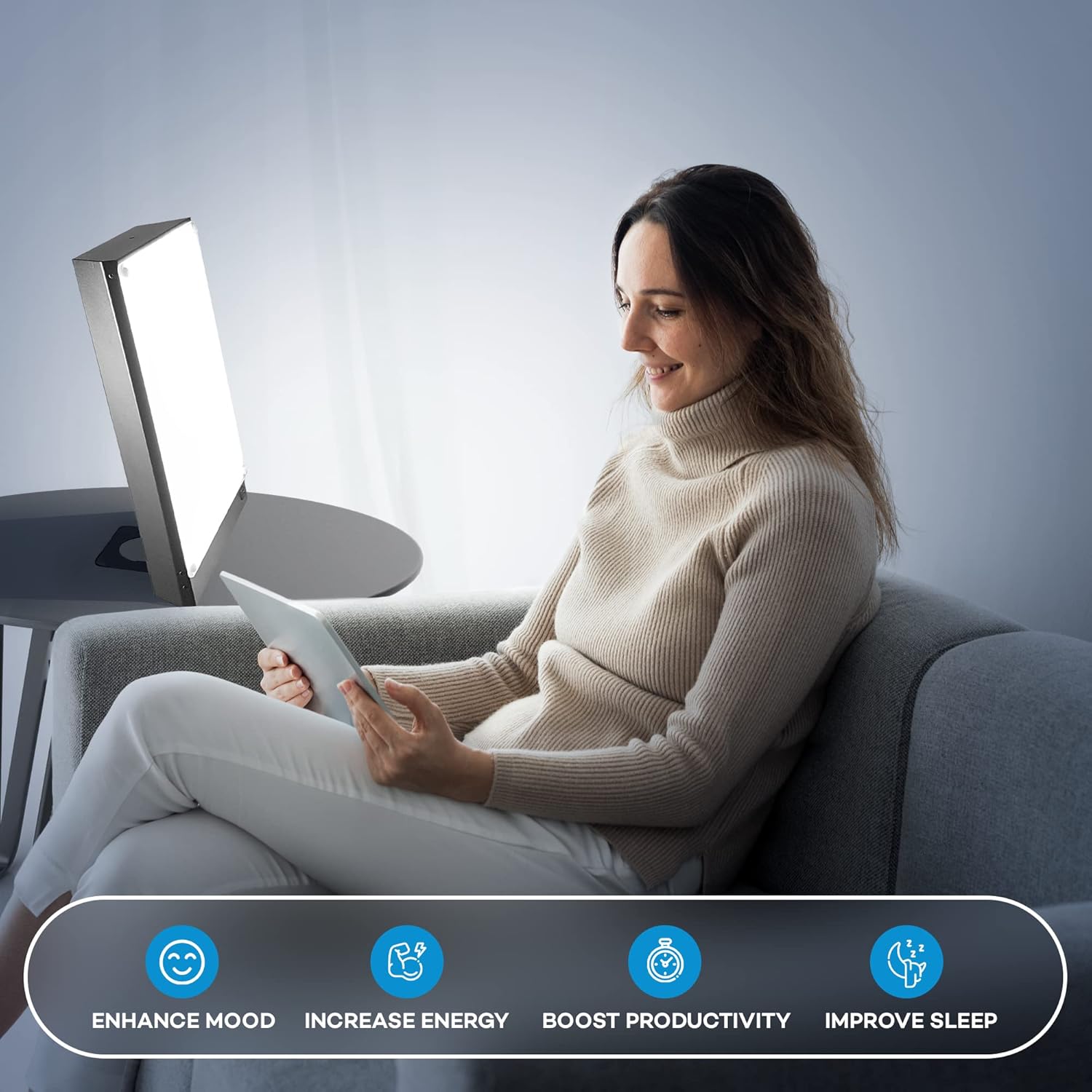 Light Therapy Lamp - Light Box with 10000 Lux Bright Light by Northern Light Technologies : Health & Household