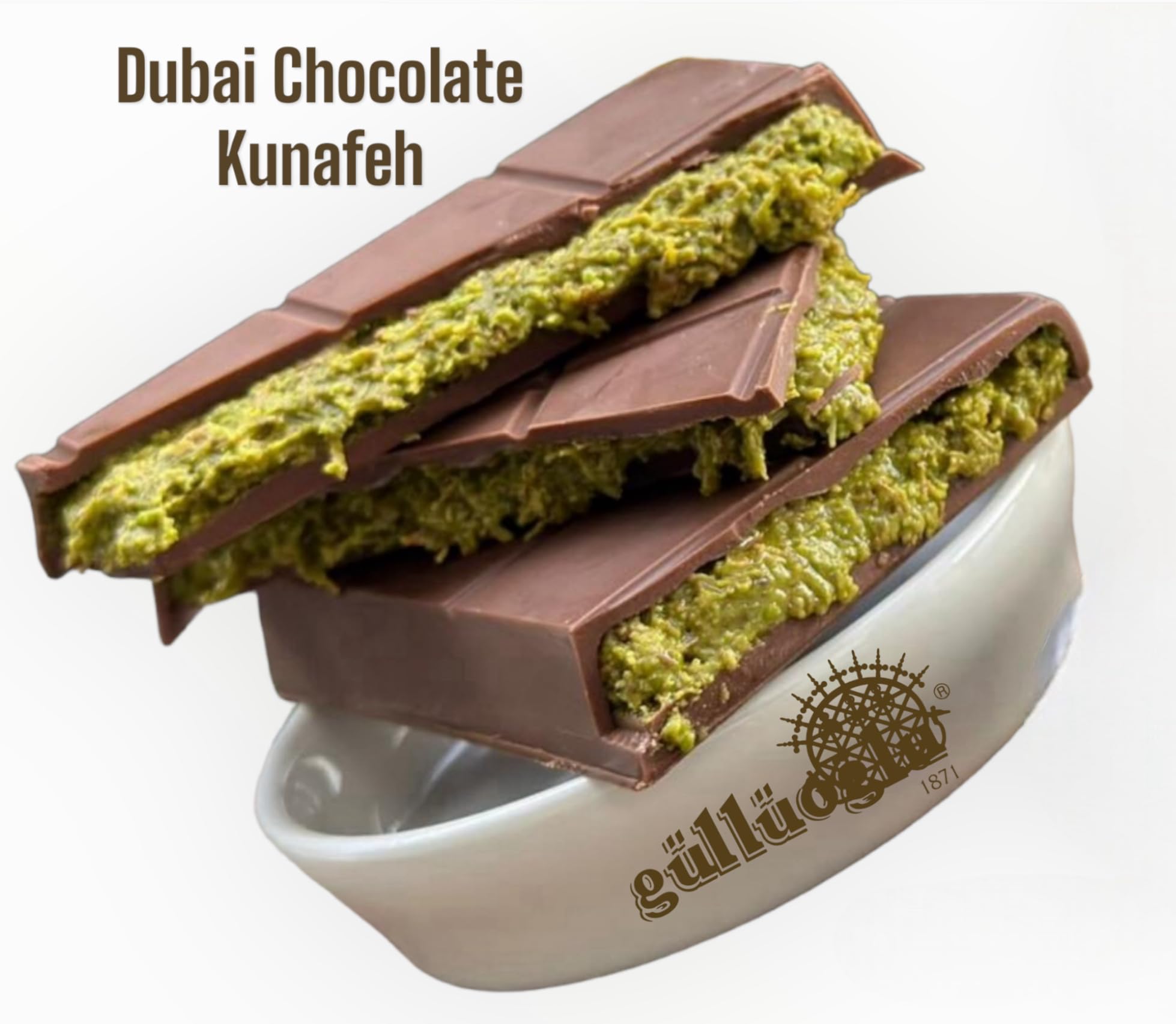 Amazon.com : Gulluoglu Dubai Chocolate Kunafa Pistachio (The 