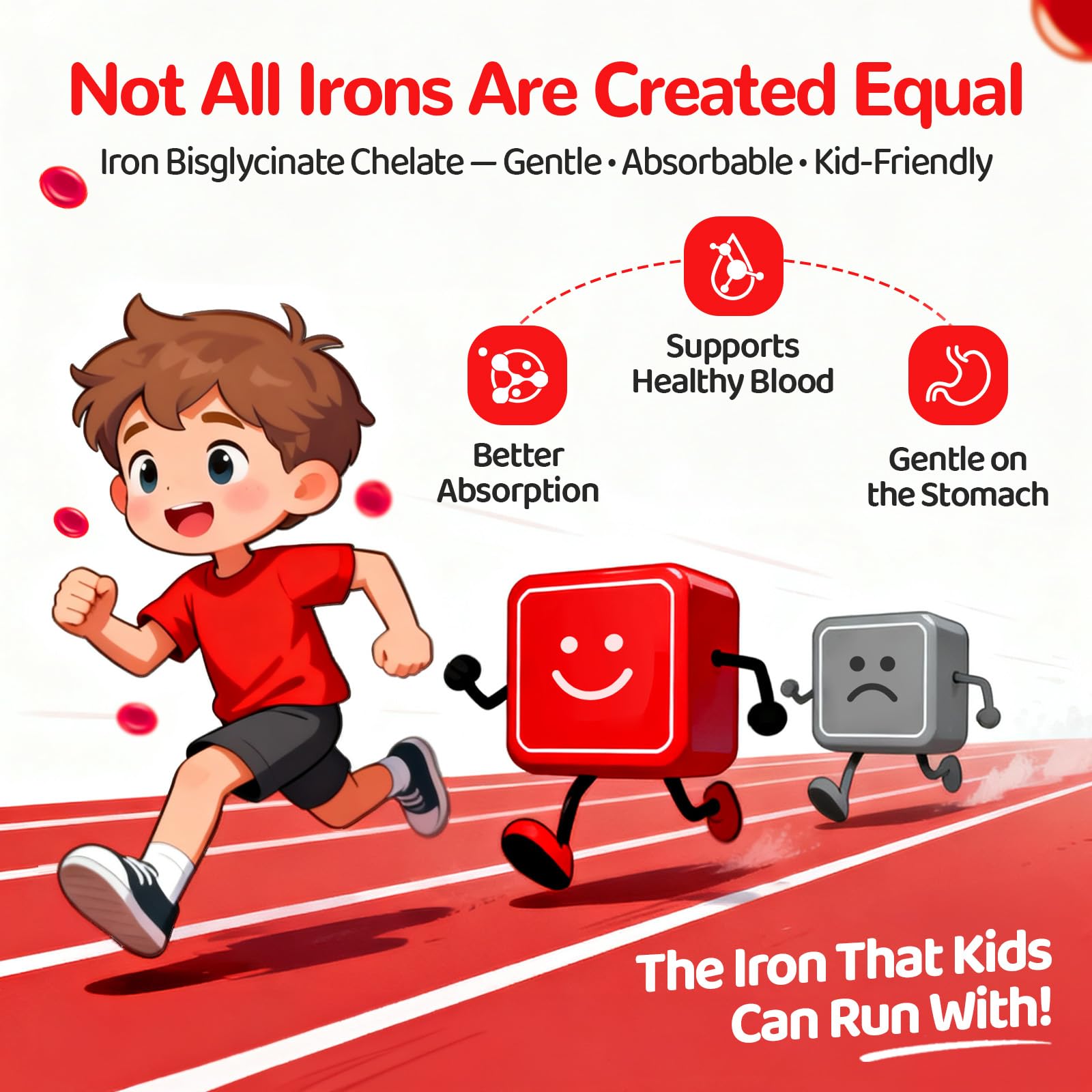 Iron Gummies for Kids & Teens, Blood Builder & Energy, 60 Count — Amazon image 4
