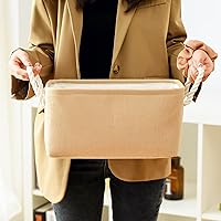 Vista 6 de TheWarmHome Contenedores de almacenamiento para estantes, tamaño mediano, 3 unidades, 13.8 pulgadas de largo x 9.8 pulgadas de ancho x 6.7 pulgadas