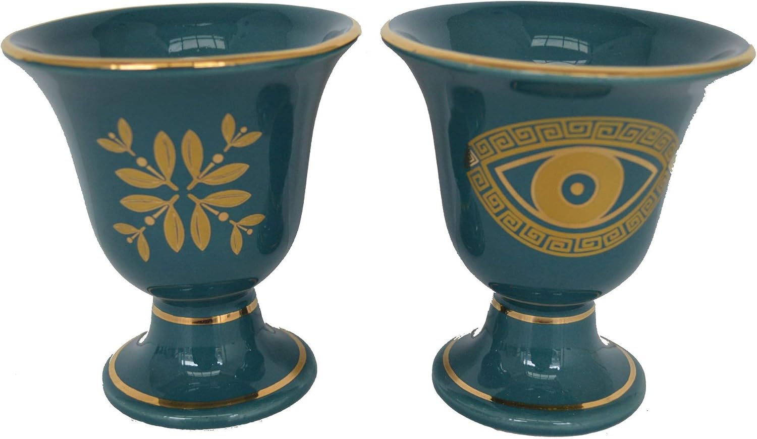 Pythagoras Fair Cup Pythagorean Two Quality Cups Evil Eye Protector - Owl of Athena
