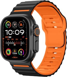Mastten Sports Straps Compatible with Apple Watch Ultra 2 Strap 49mm 46mm 45mm 44mm 42mm Men – Waterproof Breathable Soft Silicone Band for iWatch Ultra 3 2 1 Series 11 10 9 8 7 SE 6 5 4 3 2 1