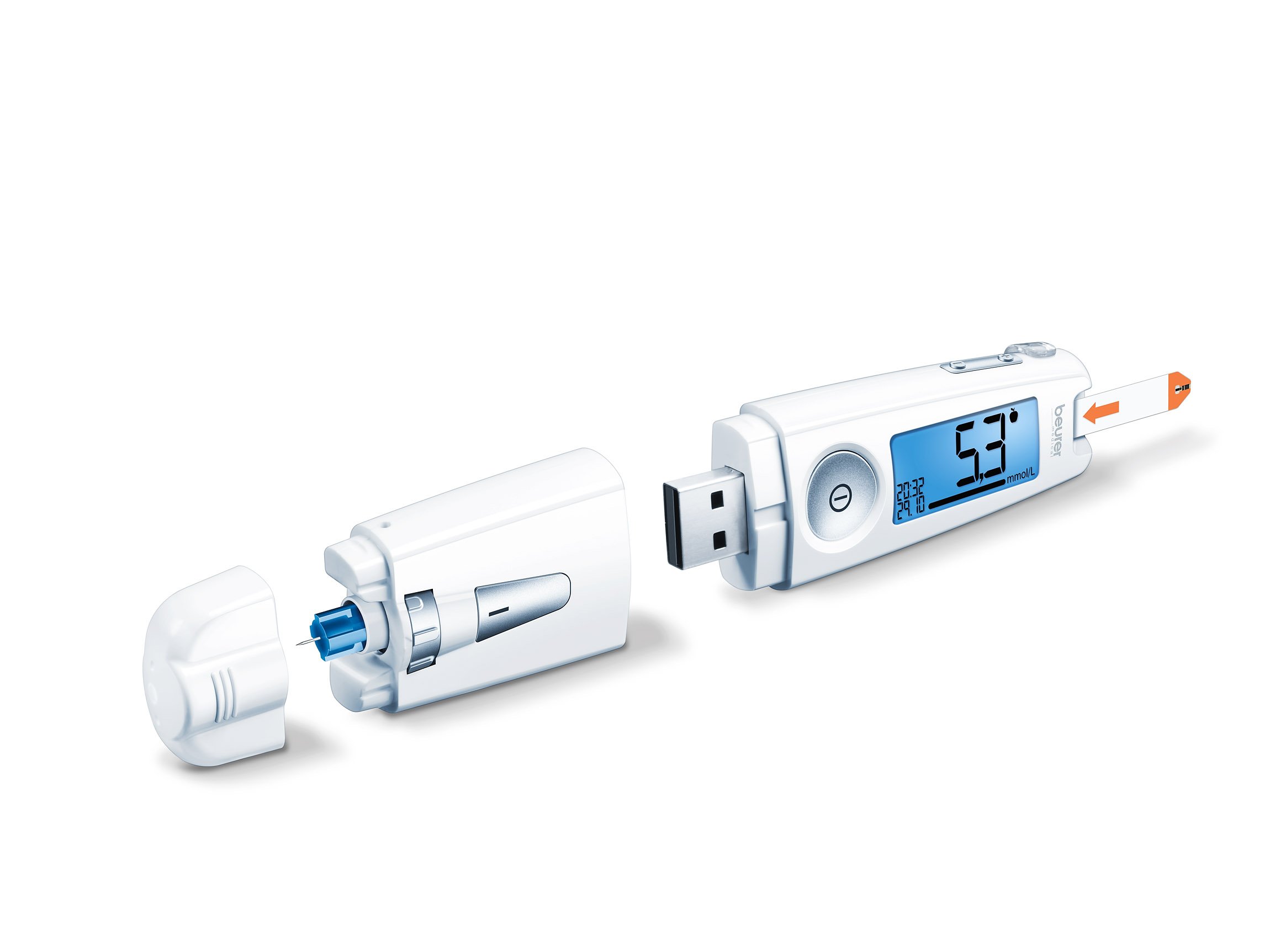 Beurer GL - glucometro (50 mmol / l), bianco