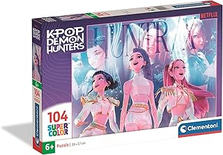 Clementoni Kpop Demon Hunters Puzzle 104 Teile - Puzzle 37,9 x 26,9 cm cm für Kinder ab 6 Jahre - Puzzle von Clementoni 25028