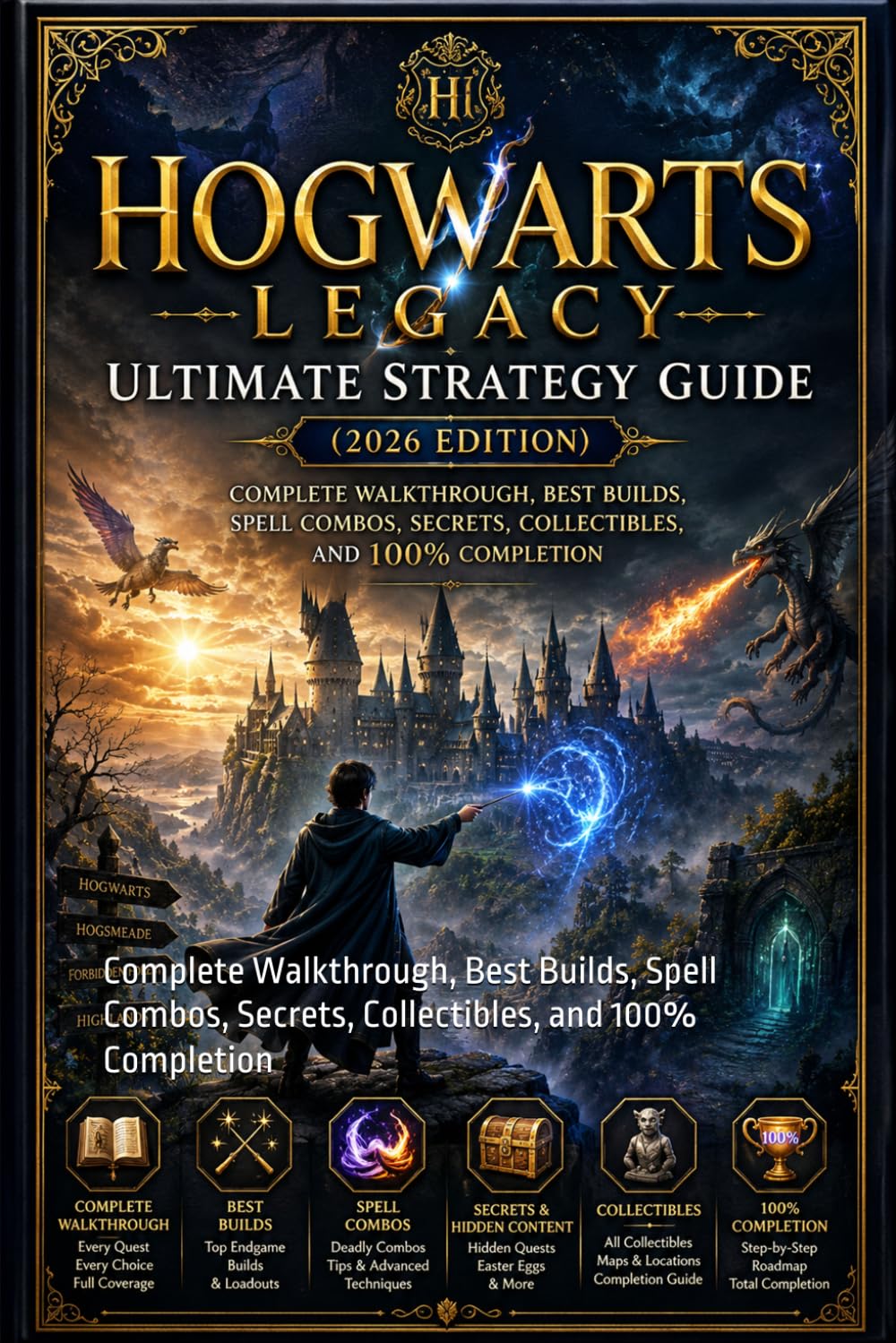 Hogwarts Legacy Ultimate Strategy Guide (2026 Edition): Complete Walkthrough, Best Builds, Spell Combos, Secrets, Collectibles, and 100% Completion