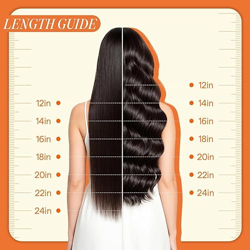 Miniatura 9 de Full Shine Extensiones de cabello humano real de 22 pulgadas con clip, balayage, color marrón degradado a rubio claro, mezcla de marrón, extensiones