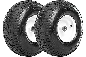 Pneumatic Power Wheels Rubber Tires - Pack of 2