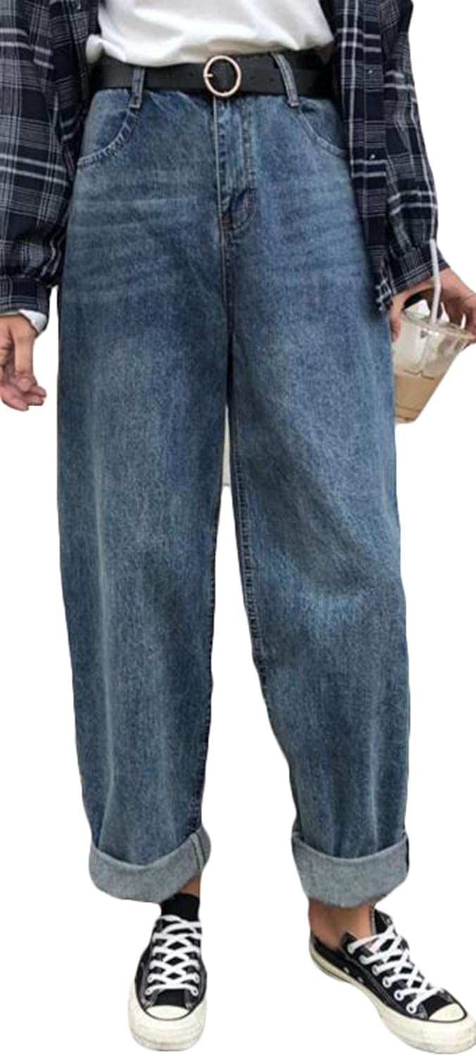 Amazon | [Bestmood] デニムパンツ レディース ゆったり ジーンズ