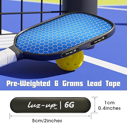 Miniatura 2 de Cinta de plomo de Pickleball, barras de cinta de plomo preponderadas de 0.21 oz de Pickleball, nuevo diseño que satisface completamente diferentes