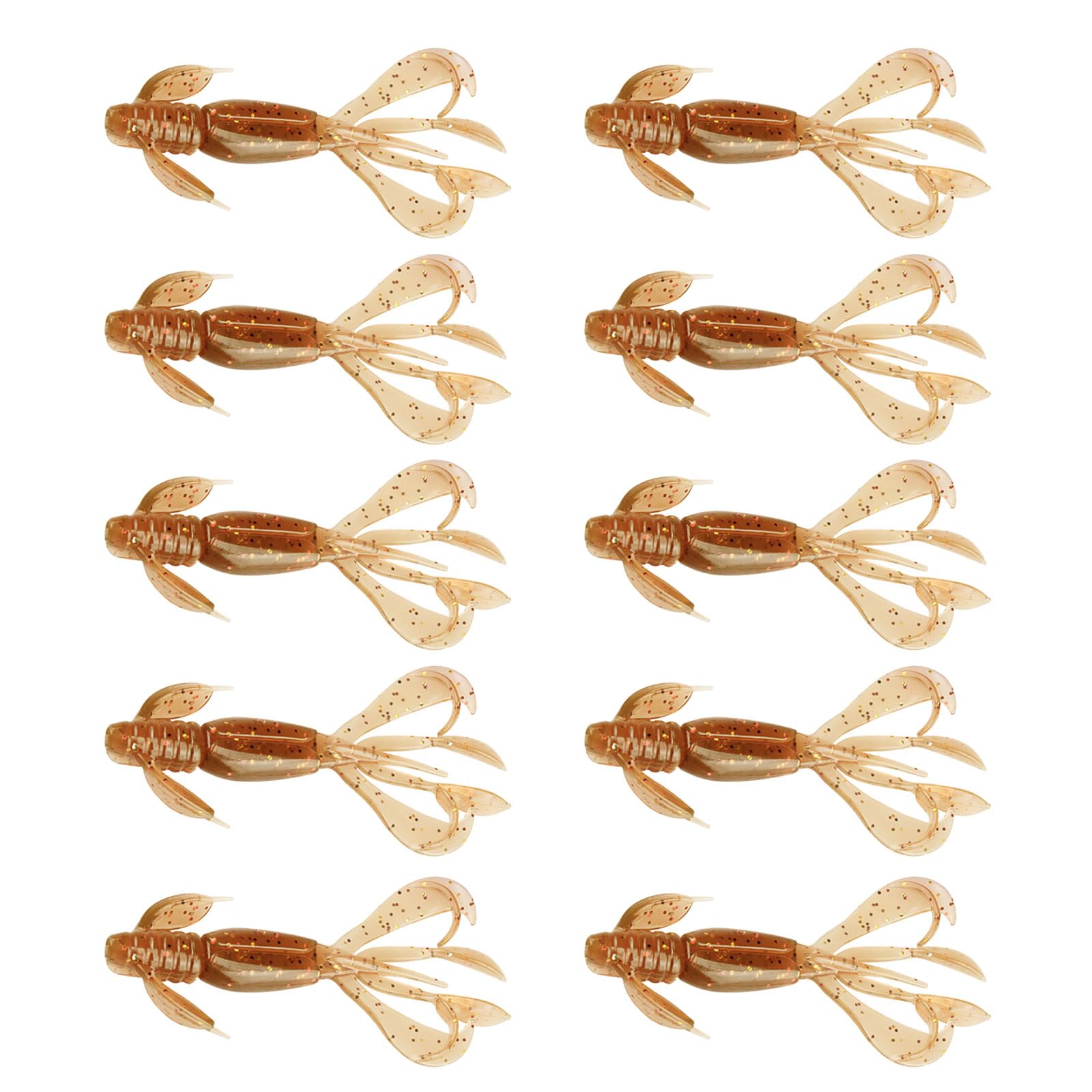 XuQiZZpp 10Pcs Soft Crawfishes Lures Fishing Craw Baits Artificial Lures Baits Swimbait for Outdoor Fishing