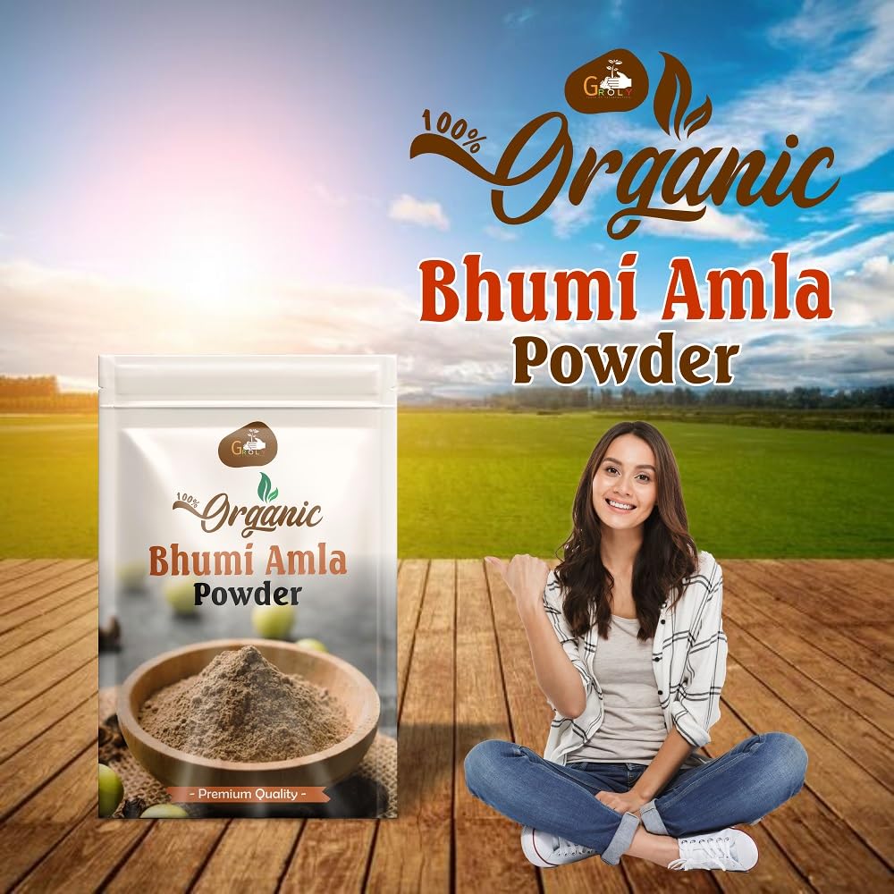 Groly Organic Bhumi Amla Powder 150g 2