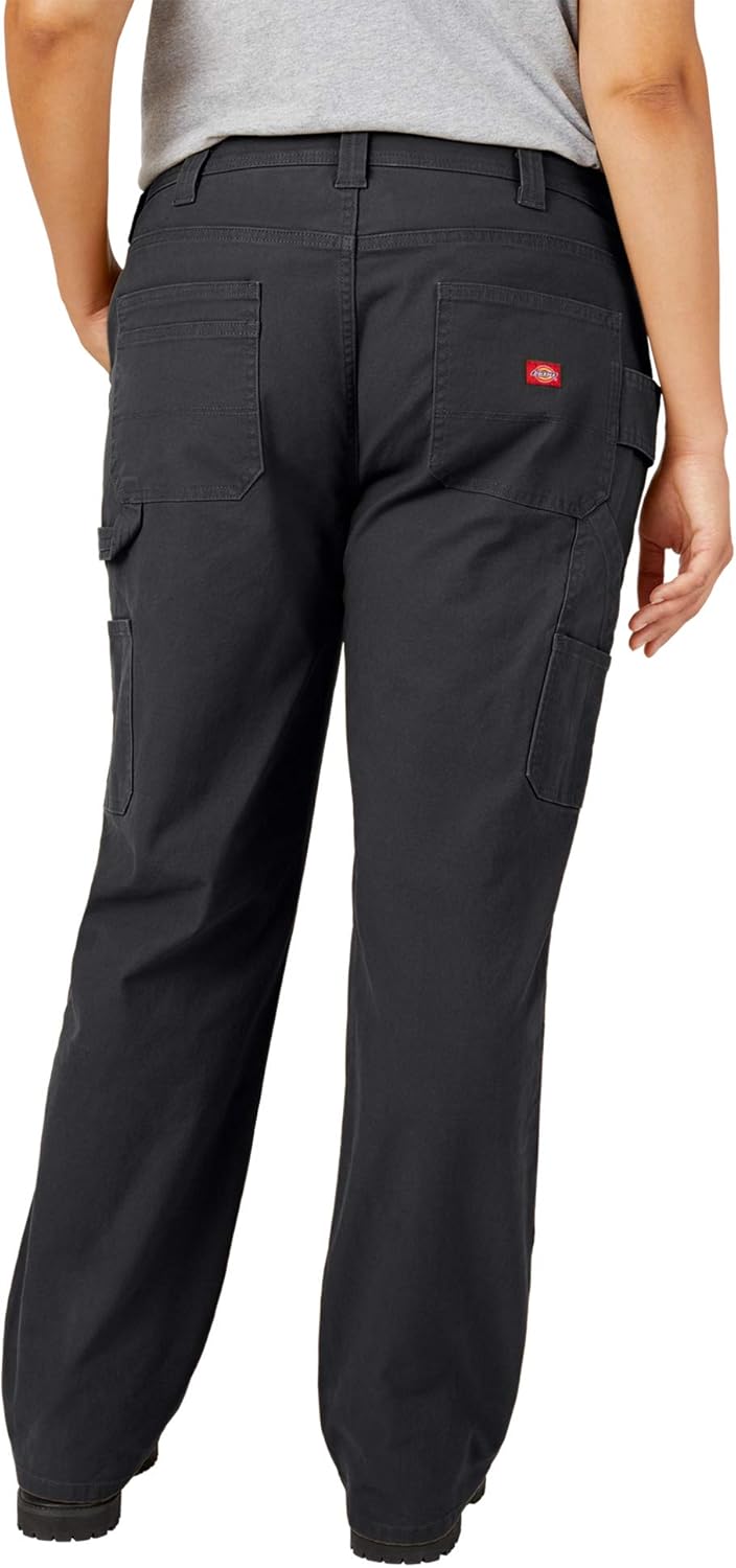Dickies Womens Plus Size Relaxed Straight Carpenter Duck Pant - Image 2