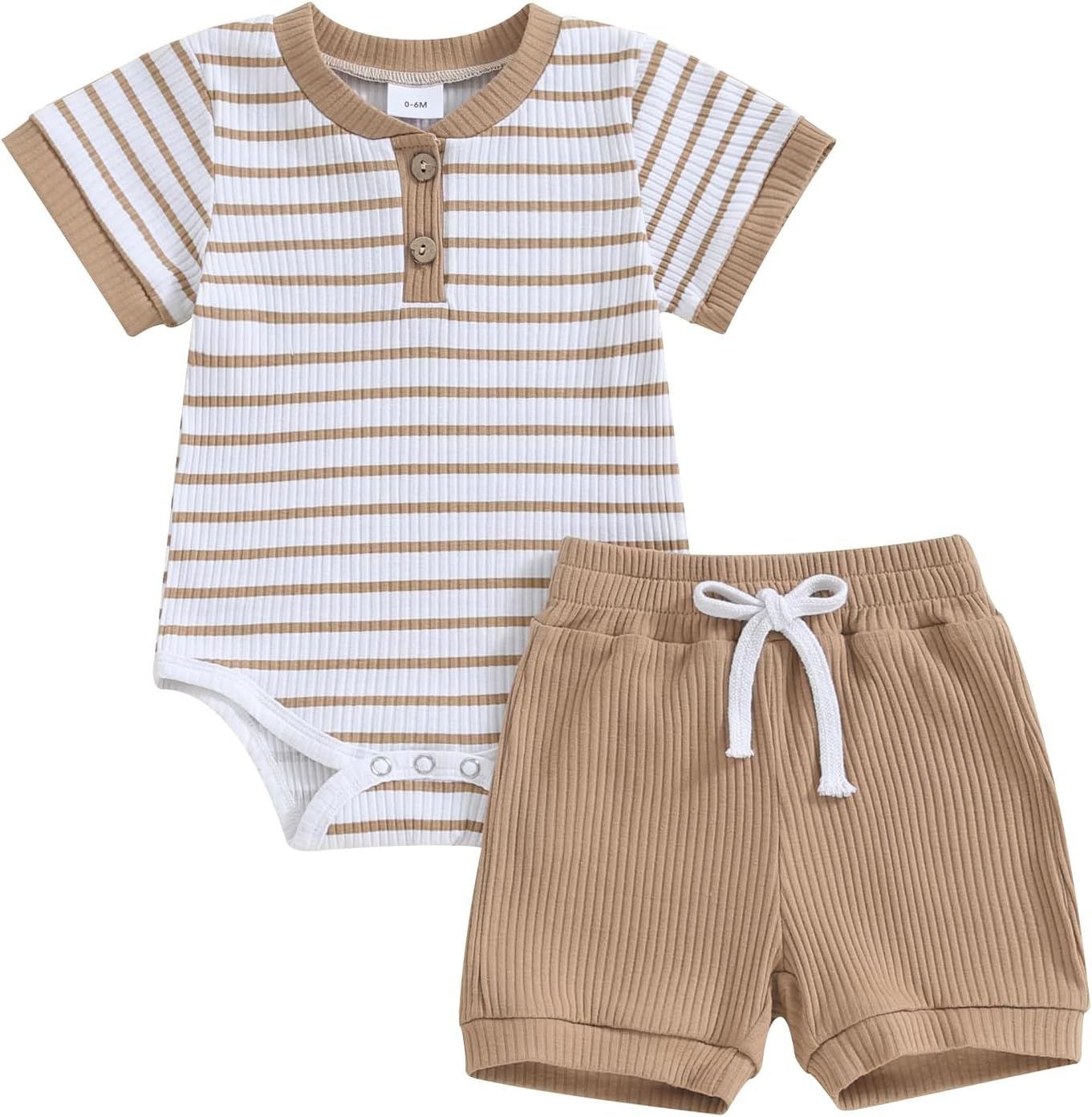 Newborn Baby Boy Girl Clothes Set Ribbed Short Philippines Ubuy